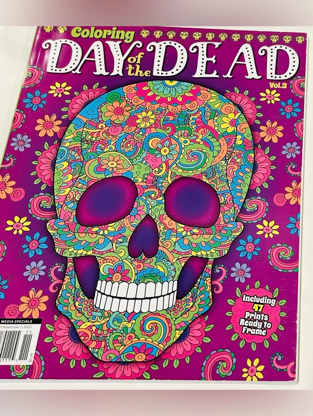 Halloween Skull Fake Book Box Gothic + Sticker Lot & More